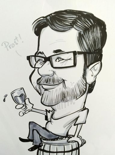 ..... bei Schnellzeichner und Karikaturist Marcel Bender